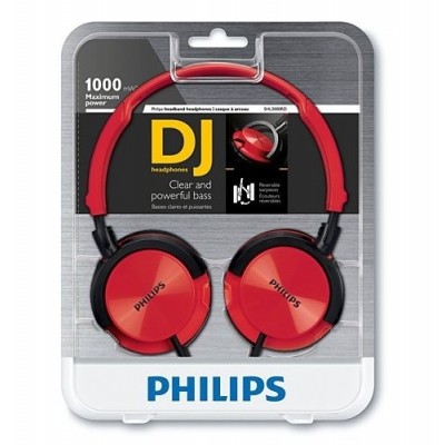 Auriculares diadema Philips SHL-3000 rojo